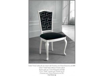 Stuhl Schwarz Klassischer Design Luxus Esszimmer Italienische Möbel Bizzotto Neu